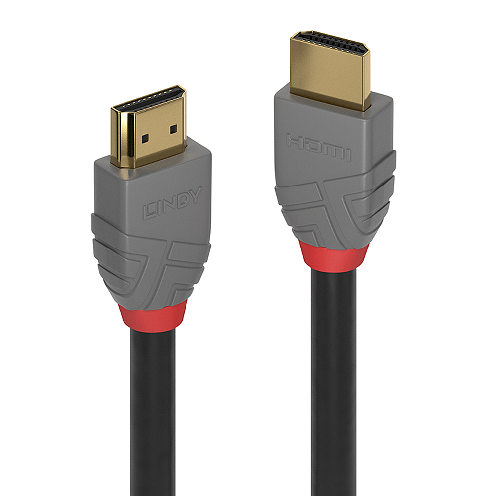 LINDY CAVO HDMI HIGH SPEED ANTHRA LINE 1MT SUPPORTA  RISOLUZIONE UHD FINO A 4K